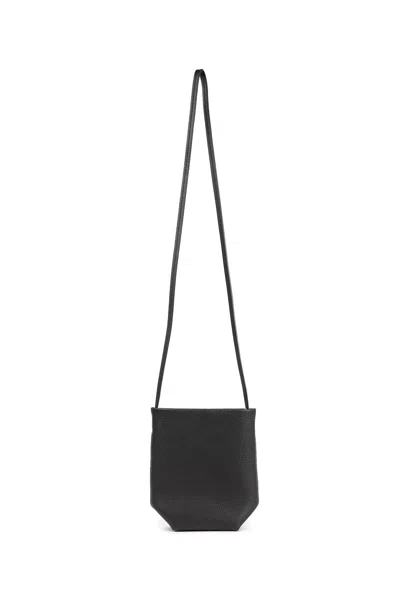 The Row N/s Park Crossbody Bag Leather In Black
