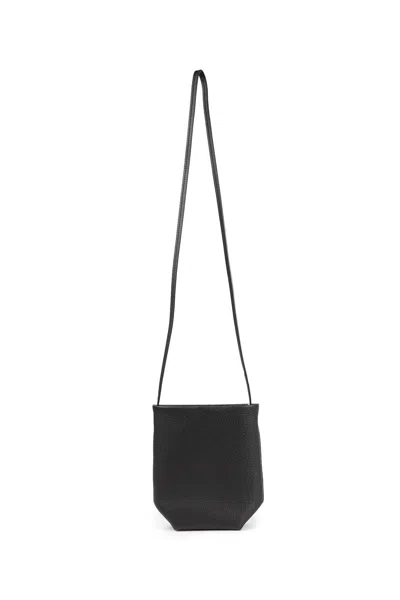 The Row N/s Park Crossbody Bag Leather In Black