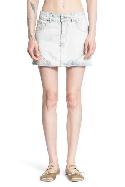Mm6 Maison Margiela Woman Blue Skirts In Blue