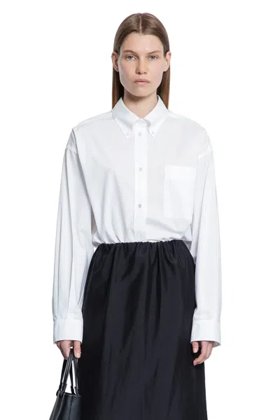The Row Victoria Shirt In Cotton In Blue