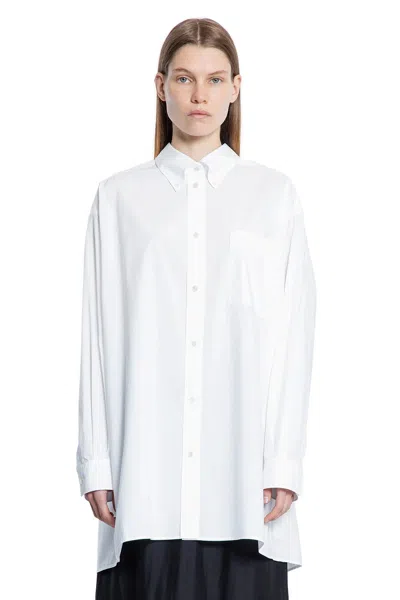 The Row Victoria Shirt In Cotton In Blue