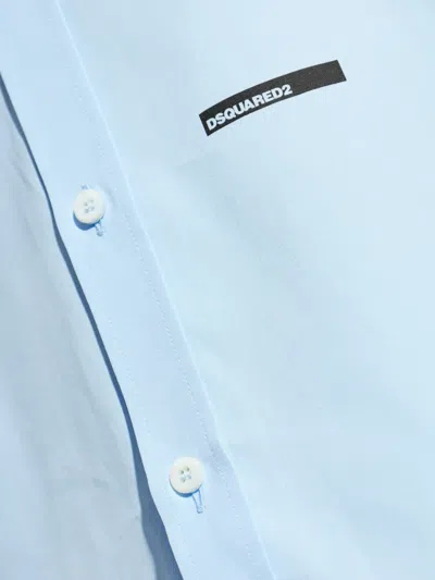 Dsquared2 Logo-plaque Shirt In Multi