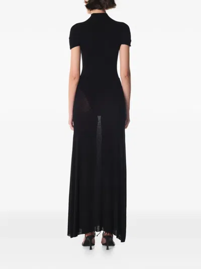 Manurí Mia Pearl-embellished Maxi Dress In Black
