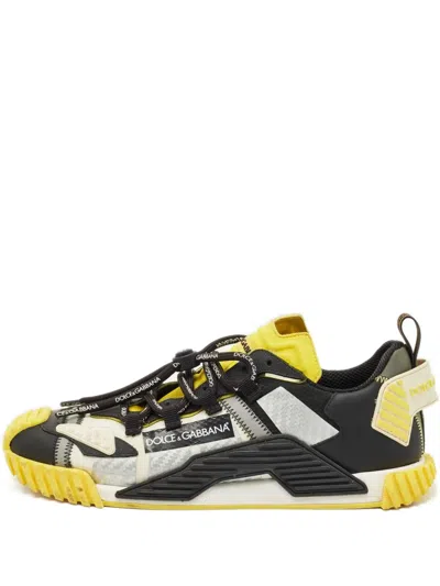 Pre-owned Dolce & Gabbana Ns1 Lace-up Sneakers In Black