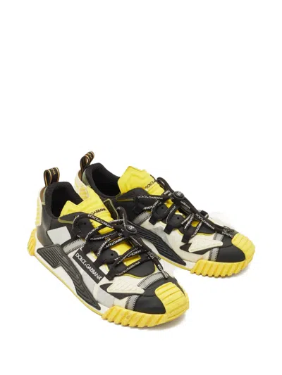 Pre-owned Dolce & Gabbana Ns1 Lace-up Sneakers In Black