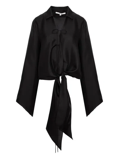 Manurí Ami Silk Shirt In Black