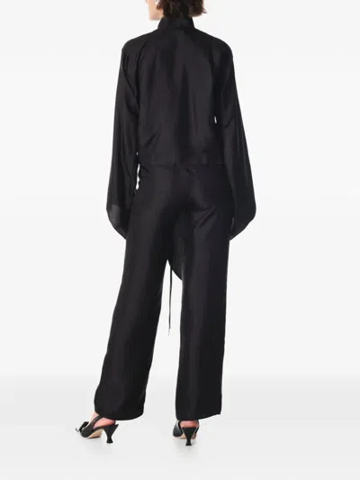 Manurí Ami Silk Shirt In Black