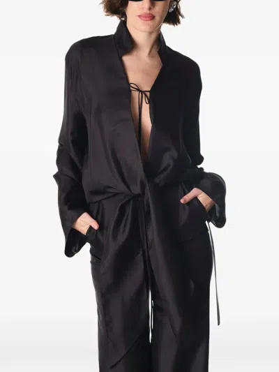 Manurí Ami Silk Shirt In Black