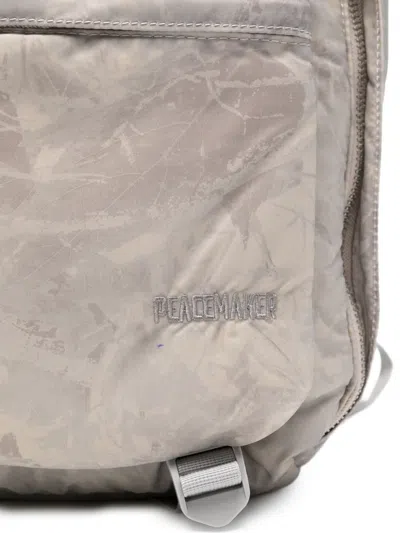 Oamc Patterned Backpack In Neutral