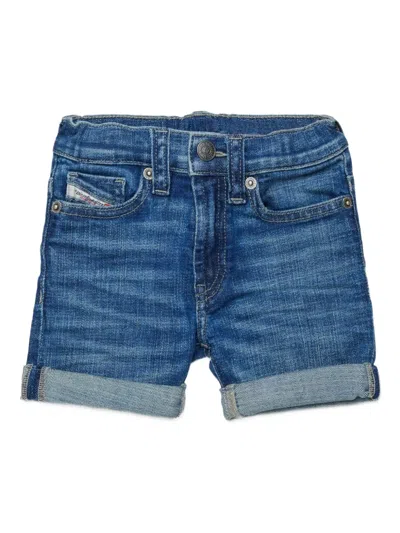 Diesel Five-pocket Denim Shorts In Blue