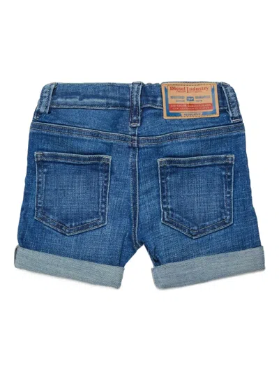Diesel Five-pocket Denim Shorts In Blue