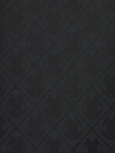 Roberto Cavalli Patterned Scarf In Black