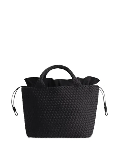 Marrea Woven Tote Bag In Black