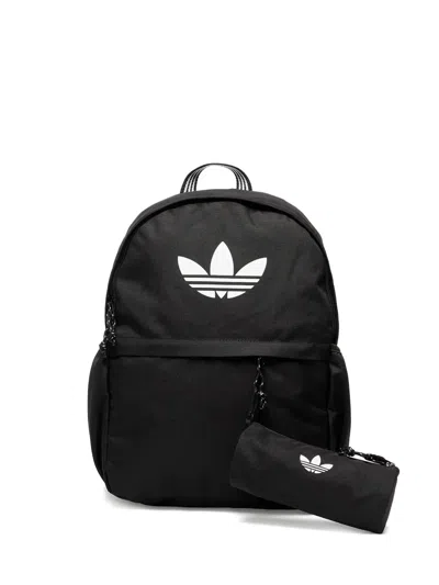 Adidas Originals Pencil Case-detail Backpack In Black