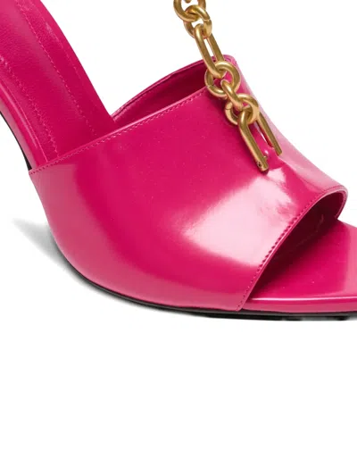 Balmain 95mm Sync Pointed-toe Sandals In Pink