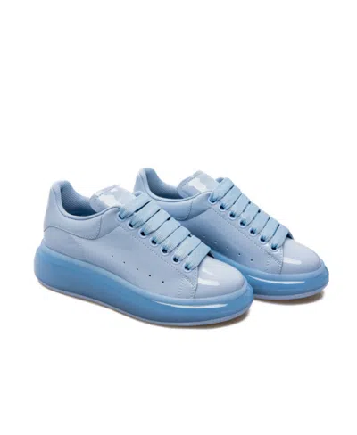 Alexander Mcqueen Oversized Lace-up Sneakres In Blue