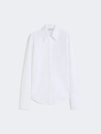 Max Mara Cotton Poplin Shirt In White