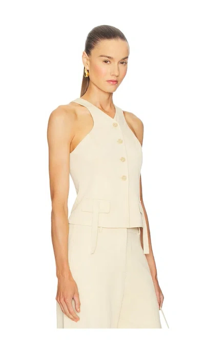 Alexis Lucky Vest With Faux Front Pockets In Havana In Neutral