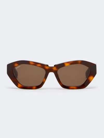 Max Mara Square Bold Sunglasses In Brown