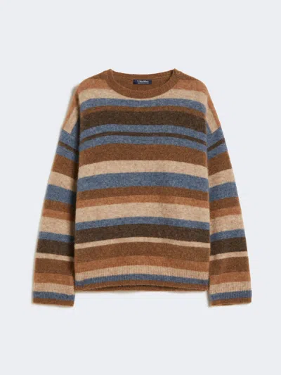 Max Mara Alpaca And Wool Blend Sweater In Multi