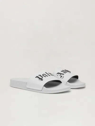 Palm Angels Pool Slider In White