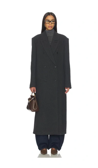 Eaves Sif Manteco Wool Coat In Black