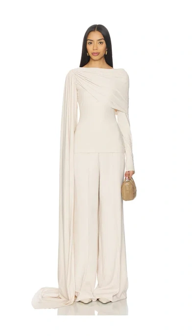 Deme By Gabriella Cobbie Jumpsuit In White