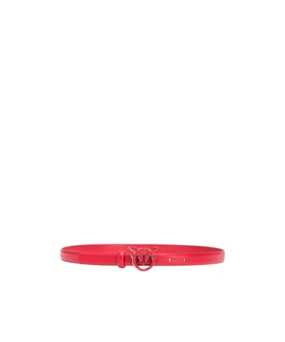 Pinko Buckle Belt In Red