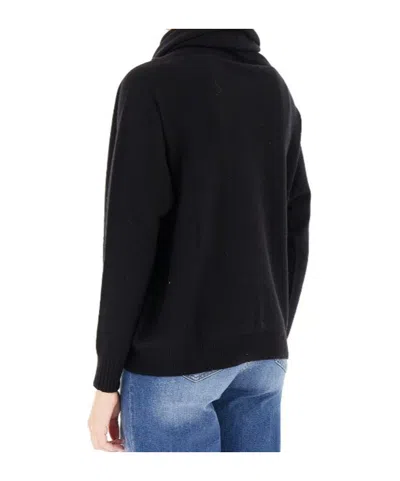 D Exterior High-neck Long-sleeved Sweater In Multi