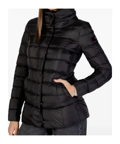 Peuterey Flagstaff Mqn 03 Funnel-neck Quilted Jacket In Black