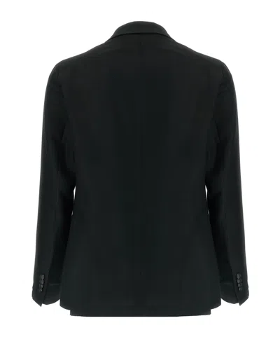Tagliatore Single-breasted Tailored Blazer In Black