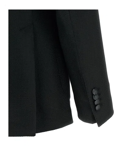 Tagliatore Single-breasted Tailored Blazer In Black