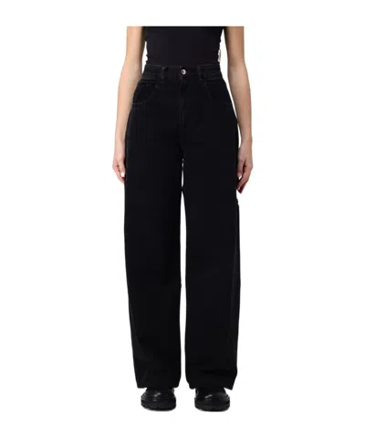 Icon Denim High-waisted Jeans In Black