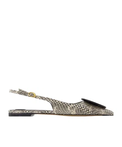 Jacquemus The Duel Slingbacks Flat Pumps In Multi