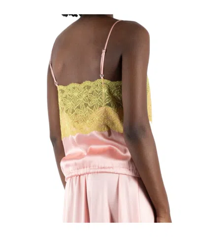 Dries Van Noten Spaghetti Strap Tank Top In Pink