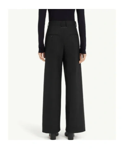 Mm6 Maison Margiela Tie Detail Wide-leg Tailored Trousers In Blue
