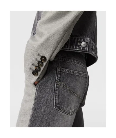 Stella Mccartney Tailored Panel Jacket Adjustable Straps Design In Gray