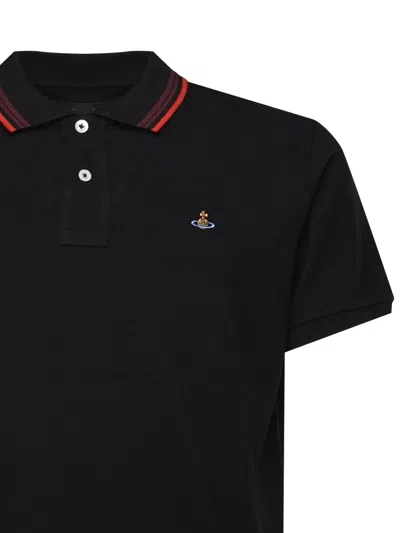 Vivienne Westwood Classic Polo Solid Piquet Black M Men In Black