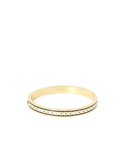 Coach Signature Bangle Bracelet In Gold