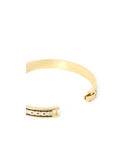 Coach Signature Bangle Bracelet In Gold