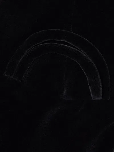 Blazé Milano Clyde Strapless Velvet Jumpsuit In Black