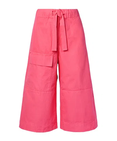 Dries Van Noten Wide-leg Casual Pants In Pink