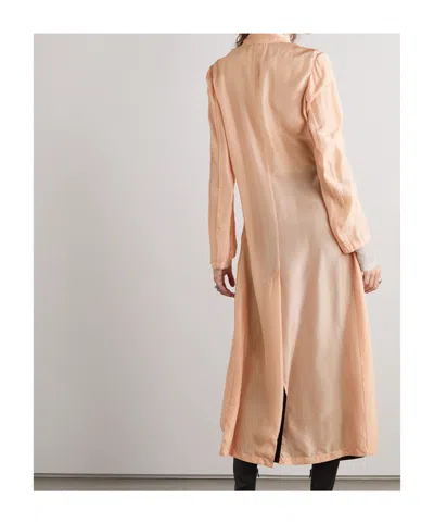 Dries Van Noten Long-sleeved Long Coat In Neutral
