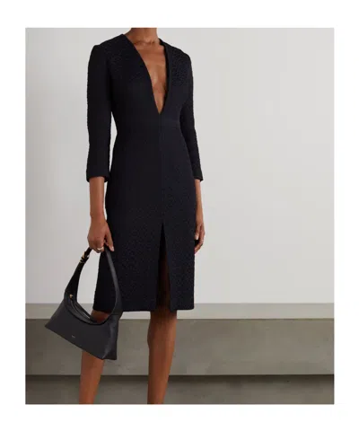 Dries Van Noten V-neck Dress In Brown