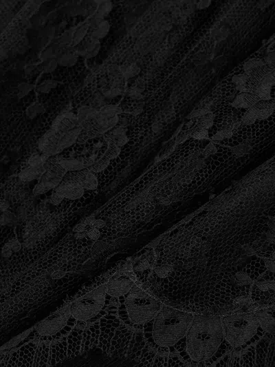 Alessandra Rich Long-sleeved Dress In Black