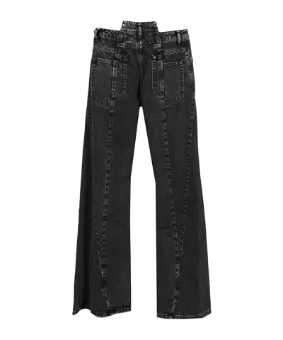 Maison Margiela Belt Loop Jeans In Black