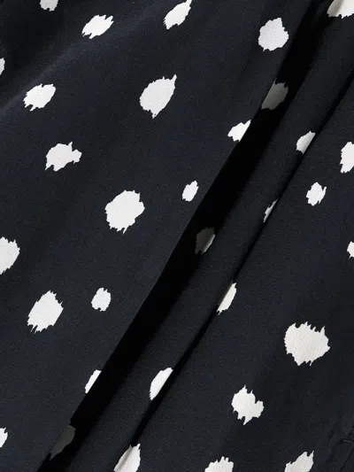 Blazé Milano Mariquita Fox Pleated Printed Silk Crepe De Chine Tapered Pants In Black