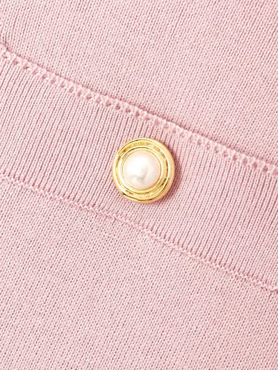 Alessandra Rich High-waisted Midi Skirt In Pink