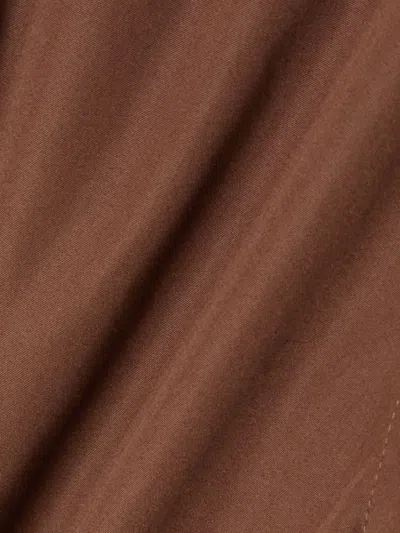 Jil Sander Button-down Long-sleeve Shirt In Brown