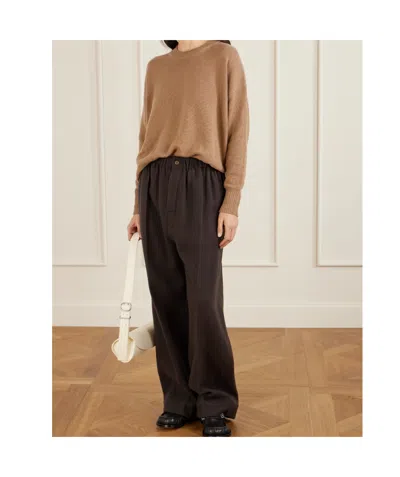 Jil Sander Cashmere Sweater In Brown